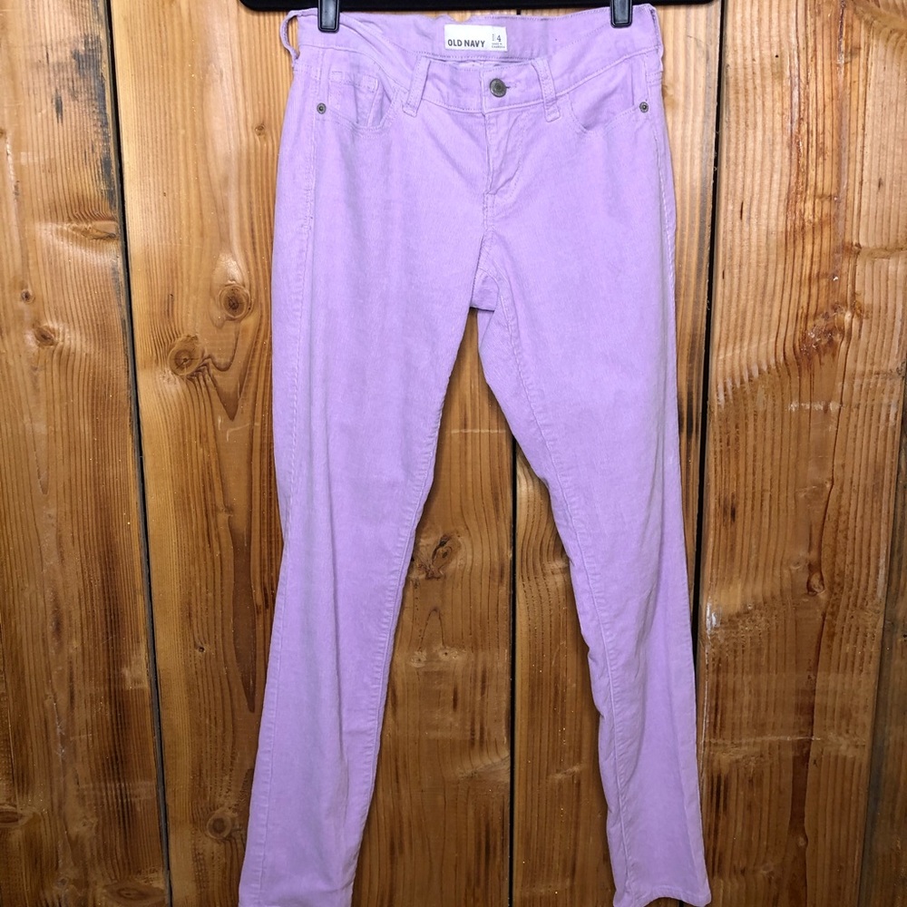 Old Navy Lilac Corduroy Skinny Jeans